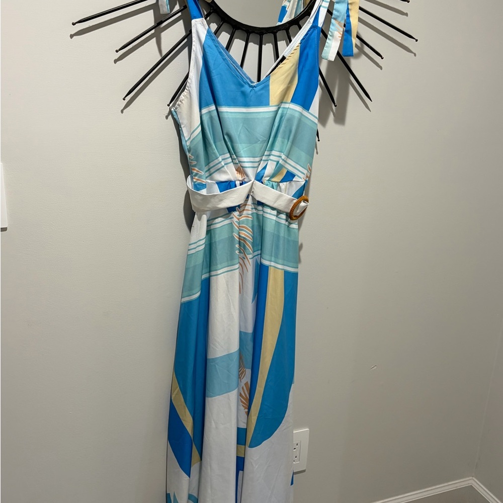 Chic Multicolor Maxi Dress